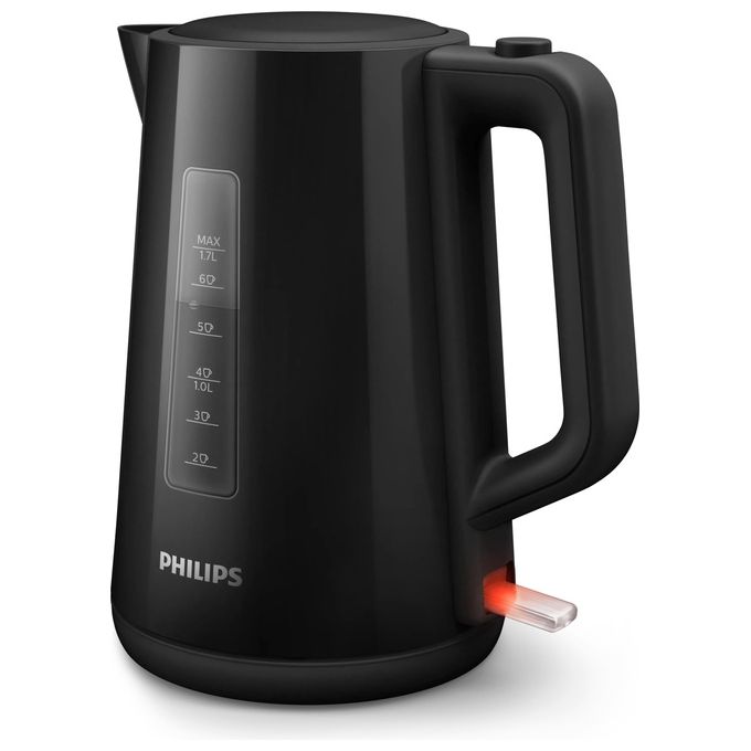 Philips HD9318-20 Serie 3000 Bollitore Elettrico 1,7 L 2200W base girevole 360° filtro anticalcare colore Nero