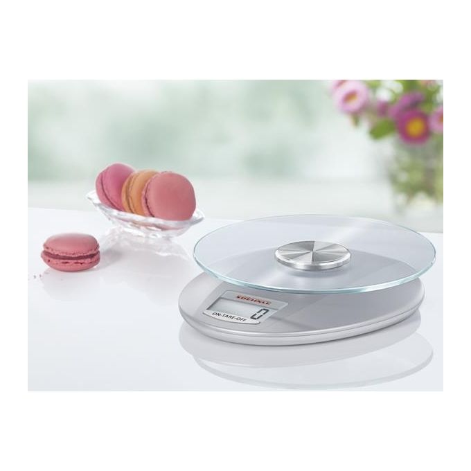 Soehnle Roma Silver Bilancia da Cucina Professionale con Design Elegante e Funzioni Avanzate per Ogni Cucina