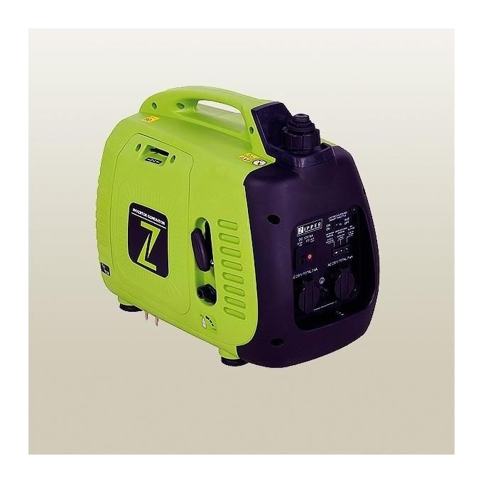 Zipper ZI-STE2000IV Generatore inverter 2200 W 2 prese 230 V 50 Hz 3,8 L benzina colore Nero Verde