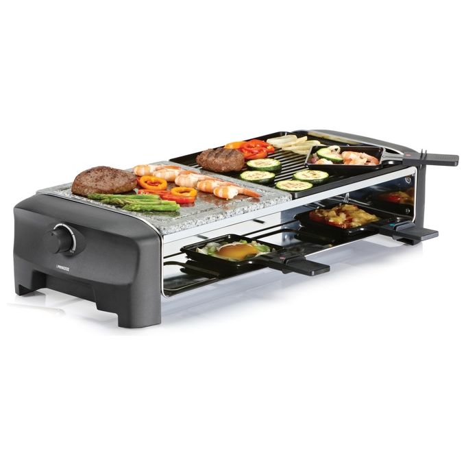 Princess 162820 Raclette 8 Stone e Grill Party