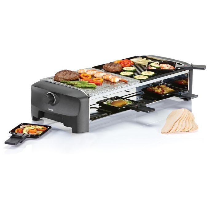 Princess 162820 Raclette 8 Stone e Grill Party