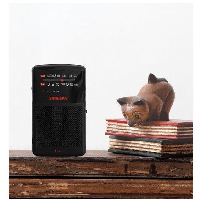 Sangean SR-35 Radio Portatile 12W Nero
