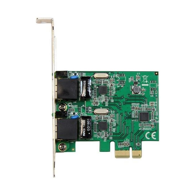 StarTech Adattatore Scheda di Rete Ethernet Gigabit PCI express PCIe NIC a 2 porte RJ45 da 1 Gbps