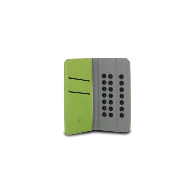Atlantis flip cover smartix verde universale per smartphone fino a 5''