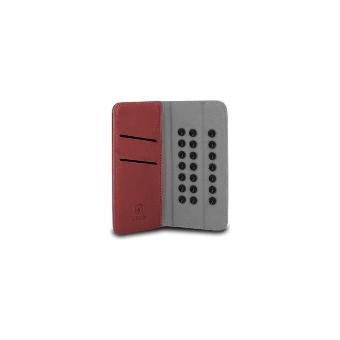 Atlantis flip cover smartix rosso universale per smartphone fino a 5''