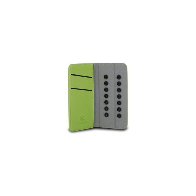 Atlantis flip cover smartix verde universale per smartphone fino a 4''