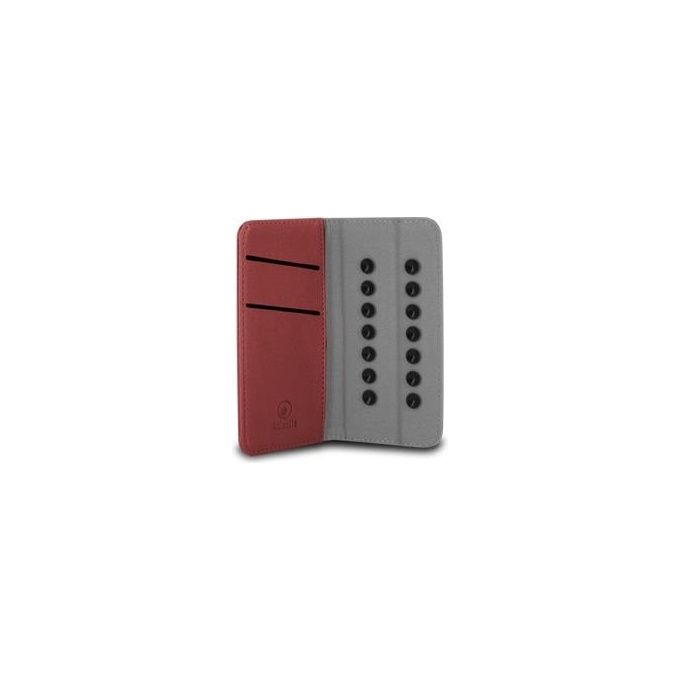 Atlantis flip cover smartix rosso universale per smartphone fino a 4''