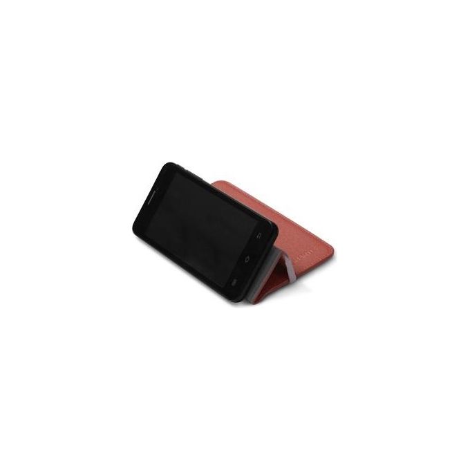 Atlantis flip cover smartix rosso universale per smartphone fino a 4''
