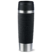 EMSA N2022000 Travel Mug Classic Tazza da Viaggio 500 ml Acciaio Inox con Isolamento Termico Doppia Parete e Chiusura Ermetica colore Nero