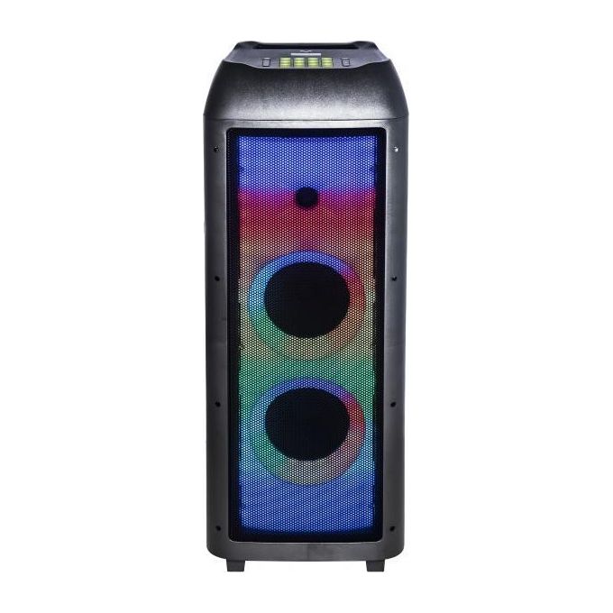 New Majestic 116360BK FLAME T360 Cassa Party Portatile 3-vie 150 W Bluetooth 5.0 TWS LED Multicolore con Ruote e Telecomando colore Nero