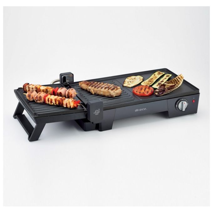 Ariete 1916 Multigrill 3in1 - Griglia Elettrica da tavolo 3 in 1 con piastra liscia e rigata con 3 superfici di cottura