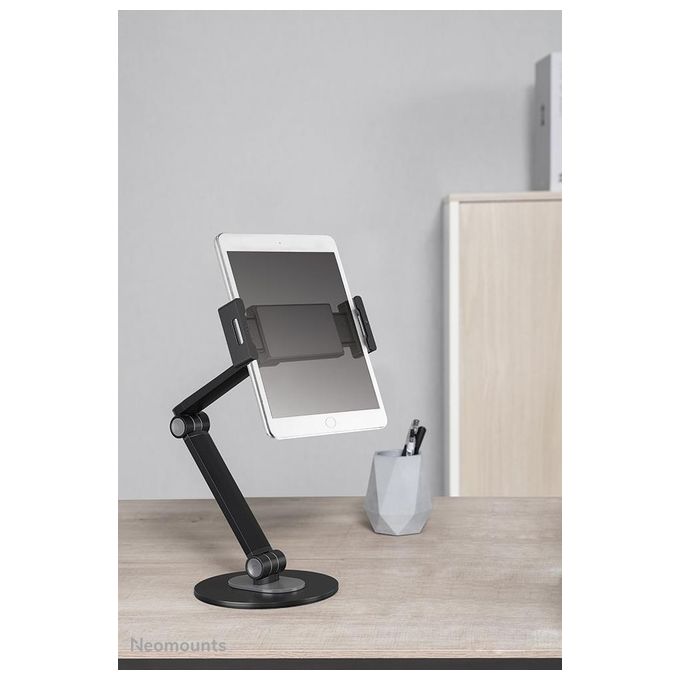 Neomounts DS15-550BL1 Supporto per tablet universale 4.7'' - 12.9'' regolabile 360° altezza fino a 470 mm colore Nero