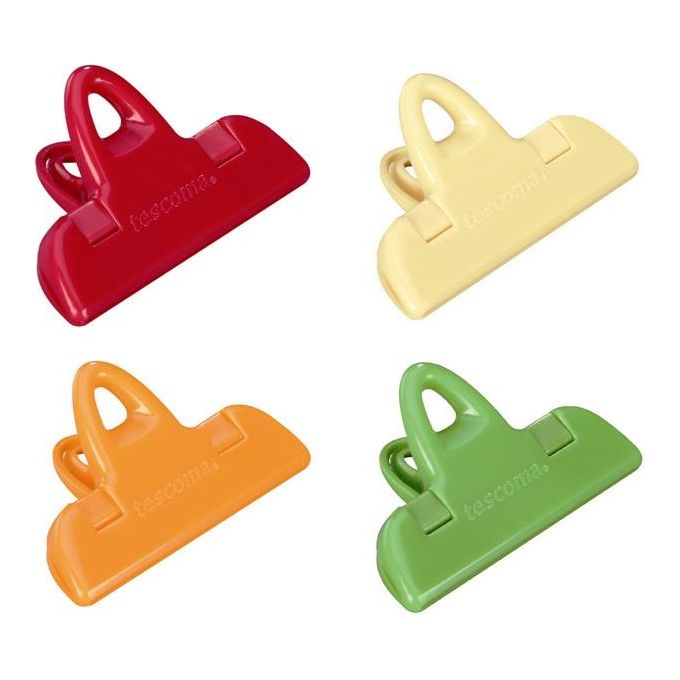 Tescoma Molletta Clip chiudi sacchetti Pezzi 4 Cm 7 Presto