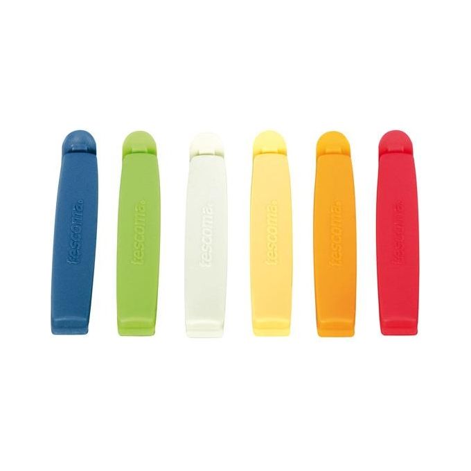Tescoma Clip chiudi sacchetti Pezzi 6 Cm 9 Presto