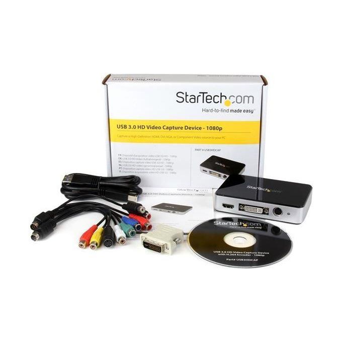 StarTech Scheda Acquisizione Video Grabber - Cattura video esterna USB 3.0 HDMIÂ - DVI - VGA - Component HD 1080p 60fps
