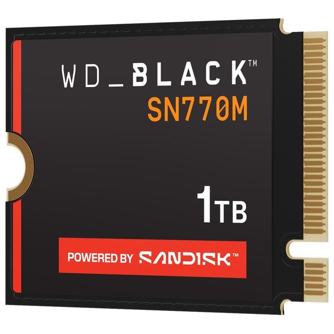 Western Digital WDS100T3X0G WD_BLACK SN770M SSD M.2 1 TB PCI Express 4.0 NVMe TLC 3D NAND colore Nero