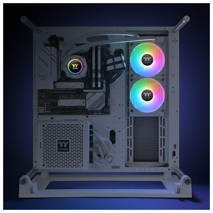 Thermaltake CL-W364-PL12SW-A TH240 V2 ARGB Kit di raffreddamento a liquido 24 cm PWM ARGB Sync bianco