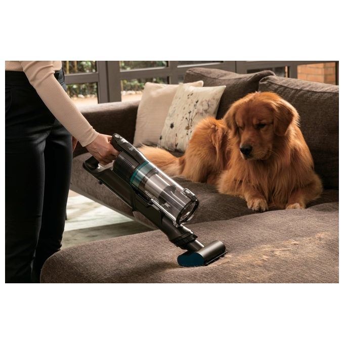 Hoover HF1P10P011 HF1 Plus Aspirapolvere a Bastone Ciclonico Senza Sacco 0,7 L 165 W 45 min autonomia colore Nero Blu