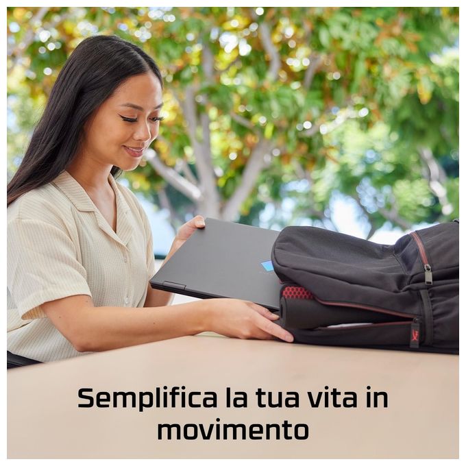 HyperX 8C524AA Zaino Delta per Notebook fino a 16'' con Tasche Organizzate e Materiale Riciclato colore Nero