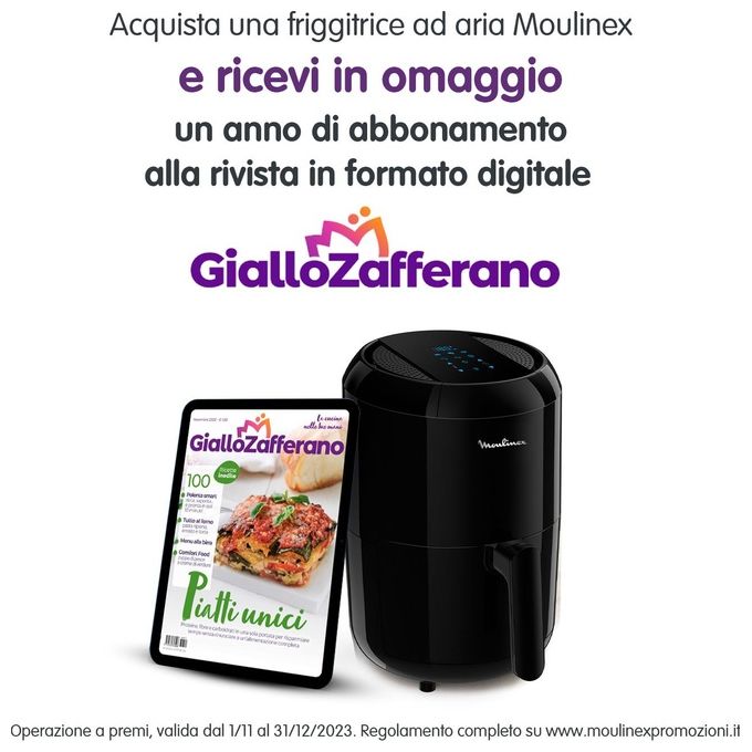Moulinex EZ3018 Easy Fry Compact Precision Friggitrice ad Aria Elettrica Compatta senza Olio Capacita' 1,6 Litri 6 Funzioni Touch Screen Nero