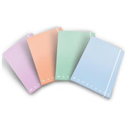 Pigna Confezione 6 Cartelle 3 Lembi Pastel A4 Dorso 1,1cm
