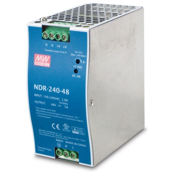 Planet DN-PWR24048 Alimentatore Din Rail Industriale 48V 240W 2,5A