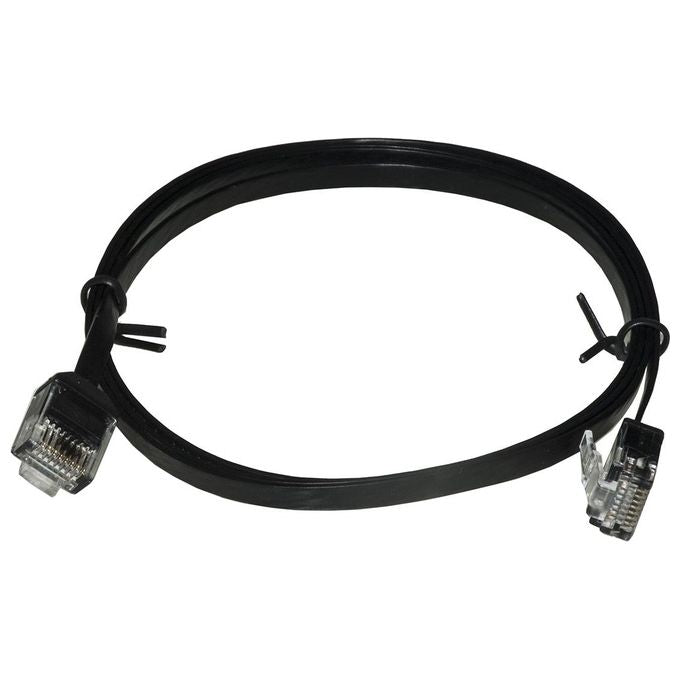 Link cavo rete utp cat. 6a ultrapiatto con connettore salvaspazio mt 1
