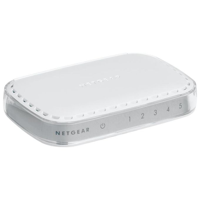 Netgear GS605-400PES Switch Non Gestito L2 5 Porte Gigabit Ethernet 10-100-1000 Full Duplex colore Bianco