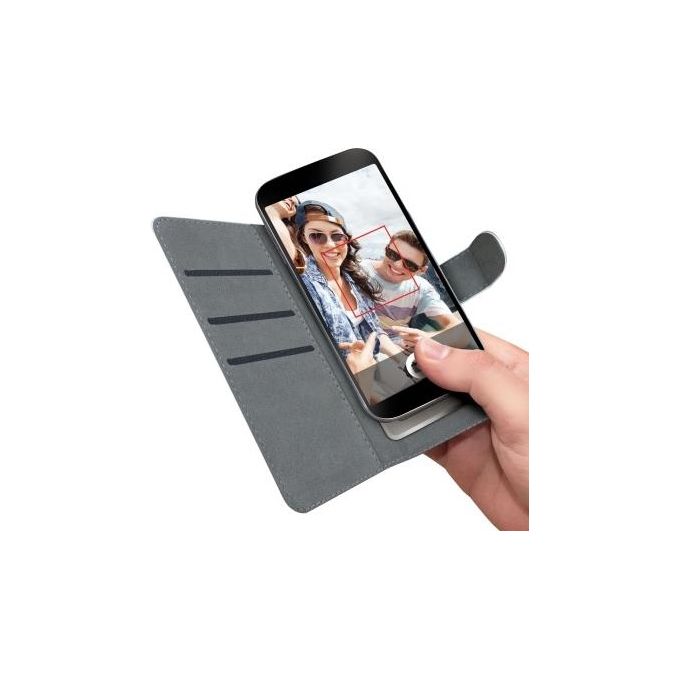 Celly WALLYUNIXXLWH Wally Unica Custodia a Libro Universale XXL per Smartphone 5.0'' a 5.7'' Ecopelle Chiusura Magnetica colore Bianco