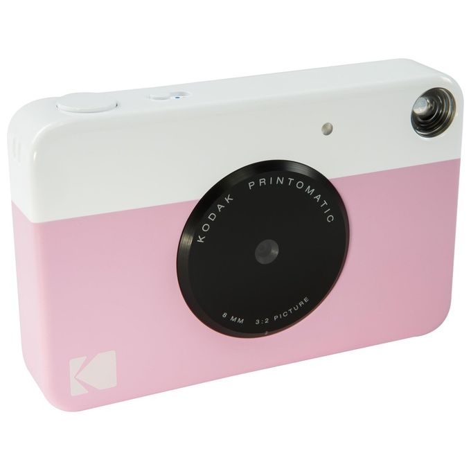 Kodak RODOMATICPK Printomatic Fotocamera Istantanea 5 MP Stampa ZINK 2x3'' Foto Retroadesive colore Rosa
