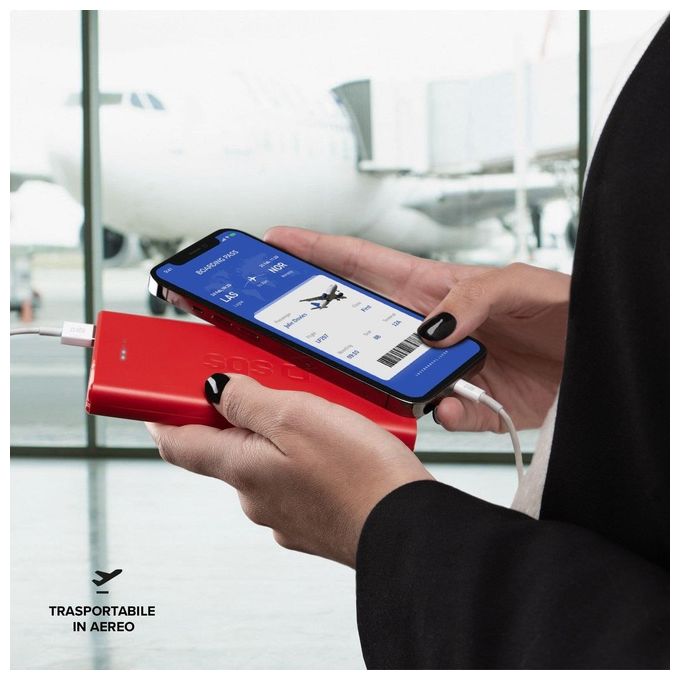 Sbs Powerbank 10.000mAh Extra Slim con Due Porte Usb 2.1A Intelligent Charge
