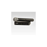 Shure BLX24E-PG58 M17 Sistema Radiomicrofonico Wireless Trasmettitore Palmare Capsula PG58 100m 14h colore Nero