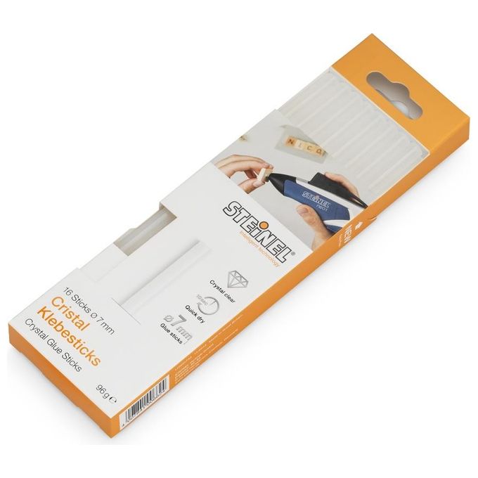 Steinel Stick di Colla 7mm Cristal 16 Pezzi