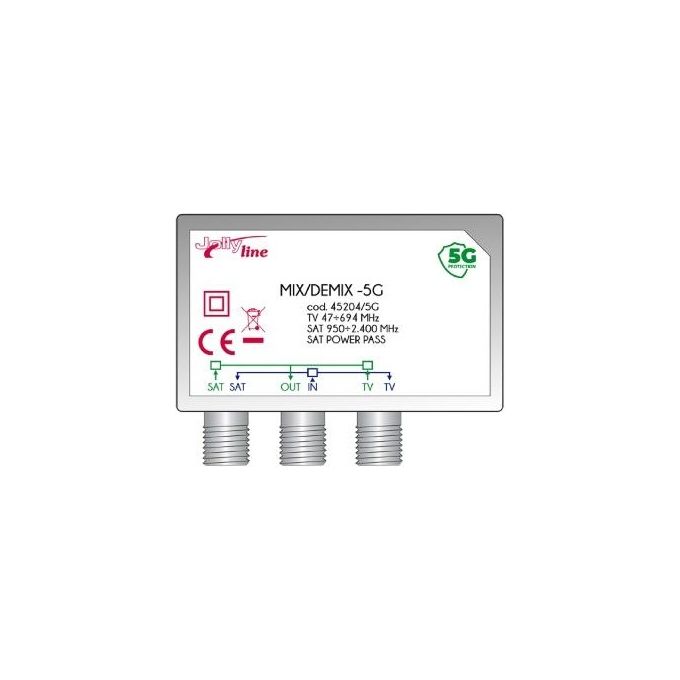 Gbs Elettronica Miscelatore Mix-Demix 5G da Palo Sat-Tv