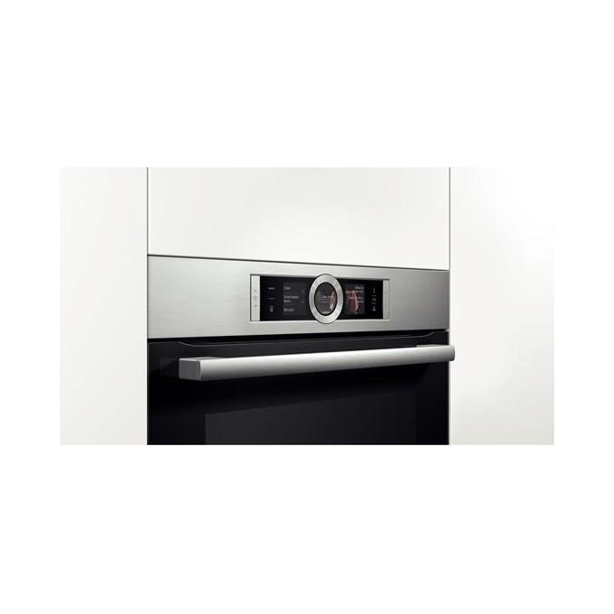Bosch CSG656BS1 Serie 8 Forno Elettrico Compatto Multifunzione da Incasso a Vapore Capacita' 47 Litri Classe energetica A+ 14 Programmi EcoClean Fast Pre-Heating 60 cm Acciaio Inox