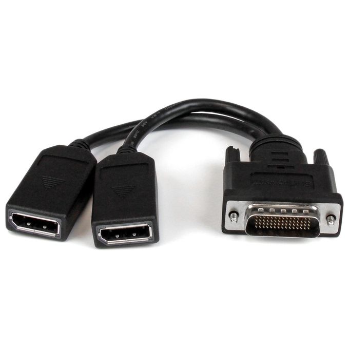 StarTech Cavo Adattatore LFH59 - DMS59 a doppio DisplayPort Convertitore LFH59 a due uscite DP da 20cm