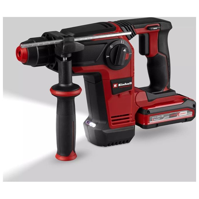 Einhell 4514274 TP-HD 18-28 Li BL+4 Martello Tassellatore a Batteria 18V 3 Ah Brushless con Batteria e Caricabatterie colore Nero Rosso