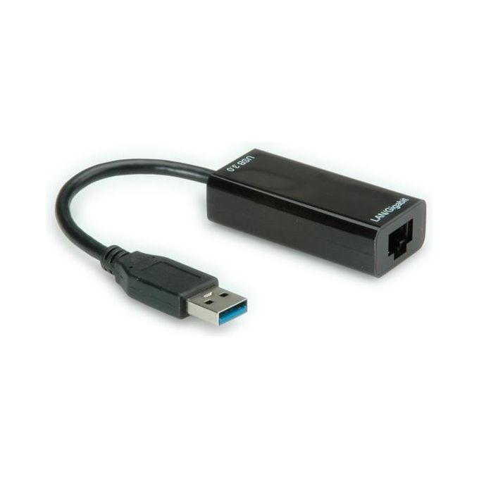 Roline Value Convertitore Usb 3.0 Gigabit Ethernet Adpt con Cavo