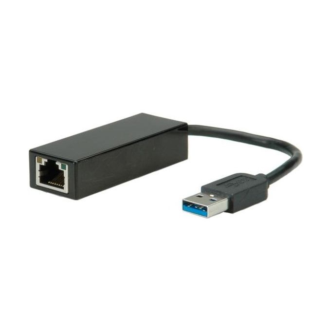 Roline Value Convertitore Usb 3.0 Gigabit Ethernet Adpt con Cavo