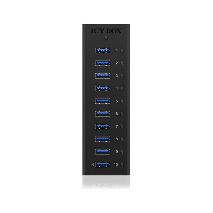 Icy Box IB-AC6110 Hub Usb 3.0 a 10 Porte