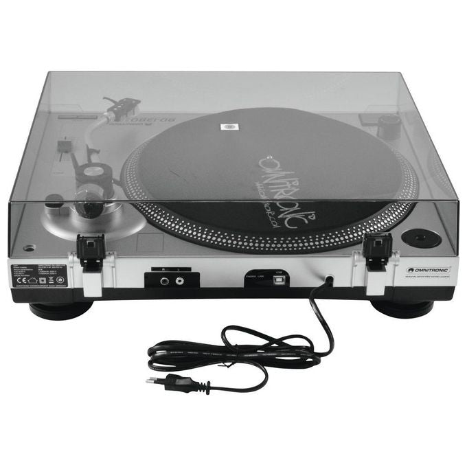 Omnitronic BD-1380 Giradischi Argento