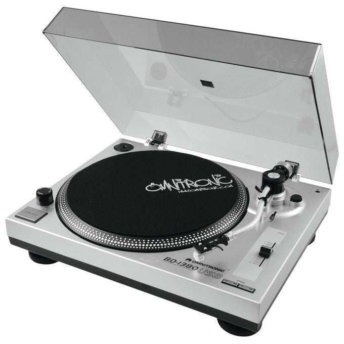 Omnitronic BD-1380 Giradischi Argento