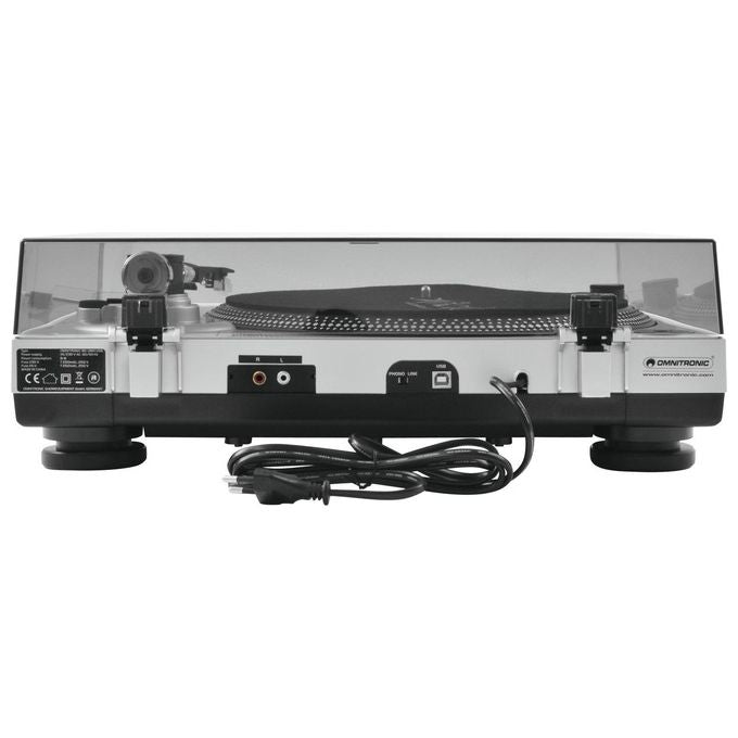 Omnitronic BD-1380 Giradischi Argento