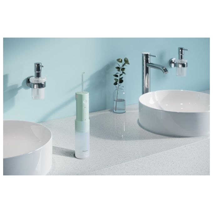 Panasonic EW-DJ4B Idropulsore Orale da Viaggio Ultrasuoni 0,15 L 4 livelli ricaricabile colore Verde