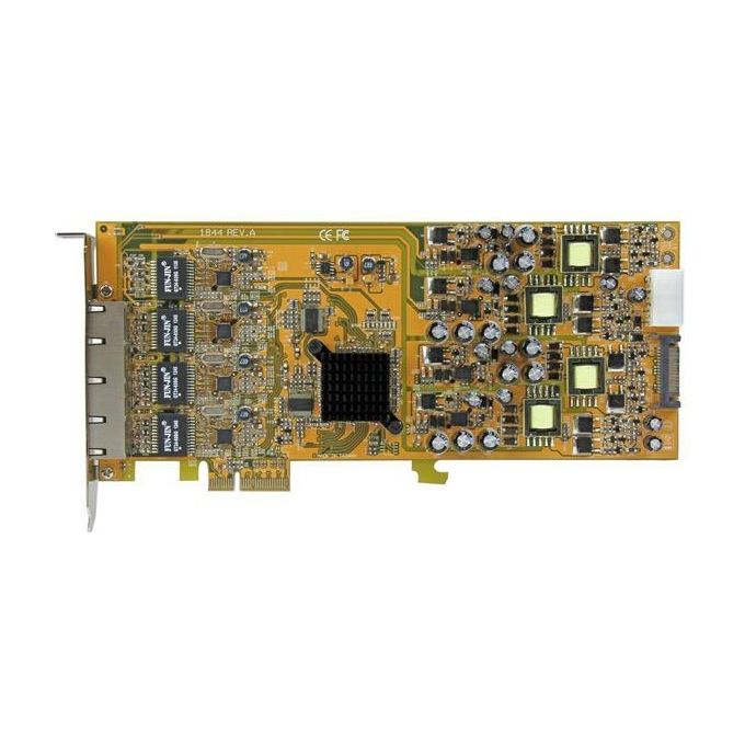 StarTech Scheda di rete PCIe Gigabit Power over Ethernet a 4 porte - Adattatore PCI express PSE - POE - NIC
