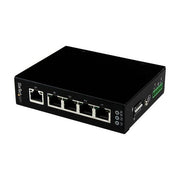 StarTech Switch di rete Commutatore Industriale Gigabit Ethernet a 5 porte non gestito - Guide DIN - Montabile a parete