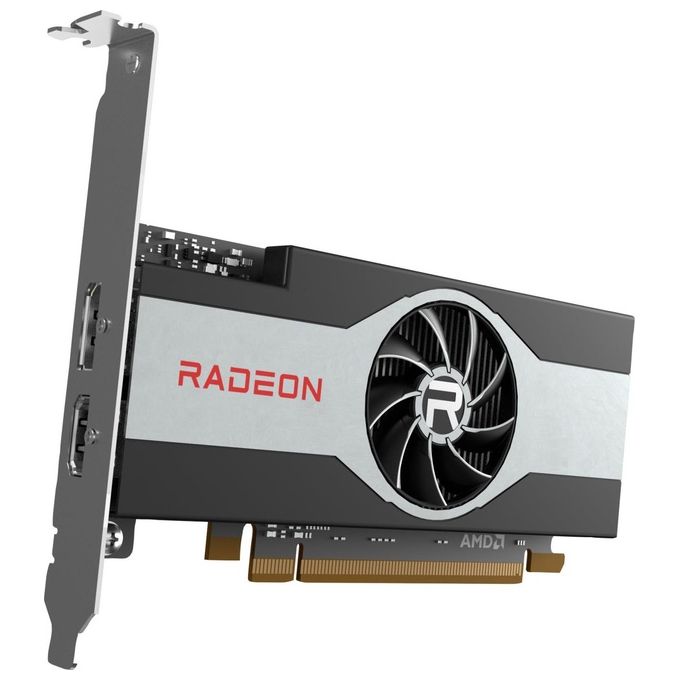 HP 6Q3U4AA Scheda grafica AMD Radeon RX 6400 4 GB GDDR6 Architettura RDNA 2 Interfacce DP HDMI Alimentazione 6-pin colore Nero