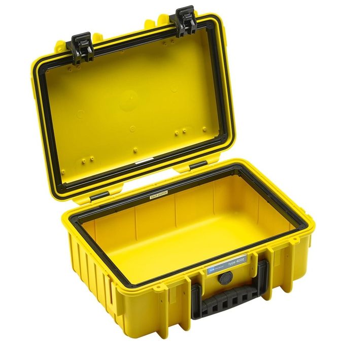 BandW 1000-Y Outdoor Cases Custodia Protettiva IP67 Impilabile Resistente alla Polvere e agli Urti colore Giallo