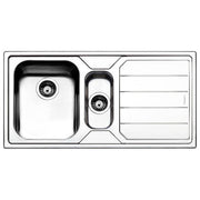 Apell LN1002IRBC Serie Linear Lavello da Incasso 100x50cm 1 Vasca +1 a Sinistra Gocciolatoio Destro Acciaio Inox