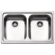 Apell VE792IAC Serie Venezia Lavello Inox Antigraffio da Incasso 2 Vasche 79x50cm